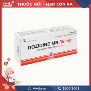 Thuốc trị đau thắt ngực Dozidine MR 35mg