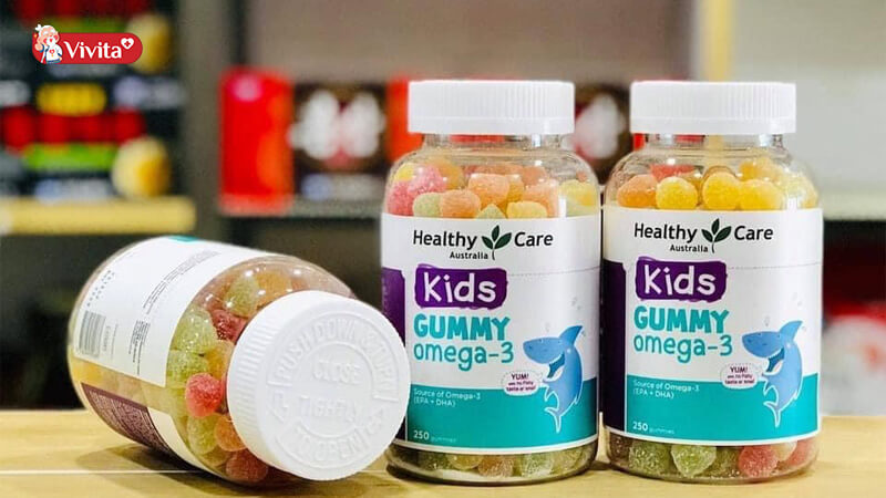 Kẹo vitamin cho bé Healthy Care Kids Gummy Omega-3 