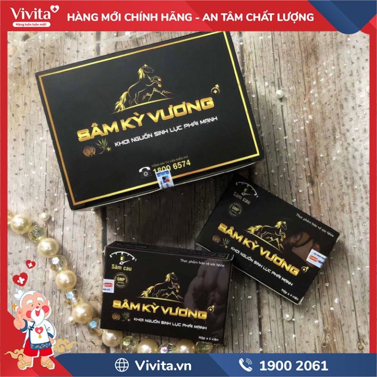 Sâm Kỳ Vương hộp 4 viên hỗ trợ tăng cường sinh lý nam 2024