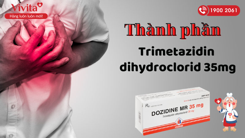 Thành phần của thuốc trị đau thắt ngực Dozidine MR 35mg