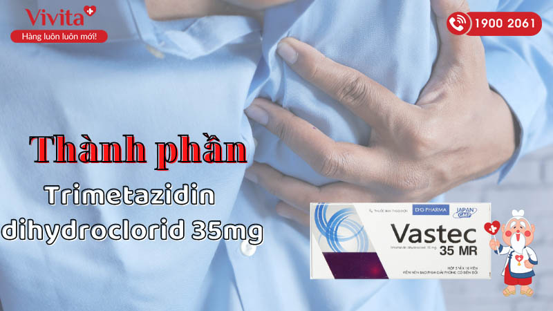 Thành phần của thuốc trị đau thắt ngực Vastec 35 MR
