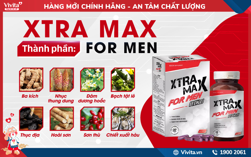 thành phần xtramax for men