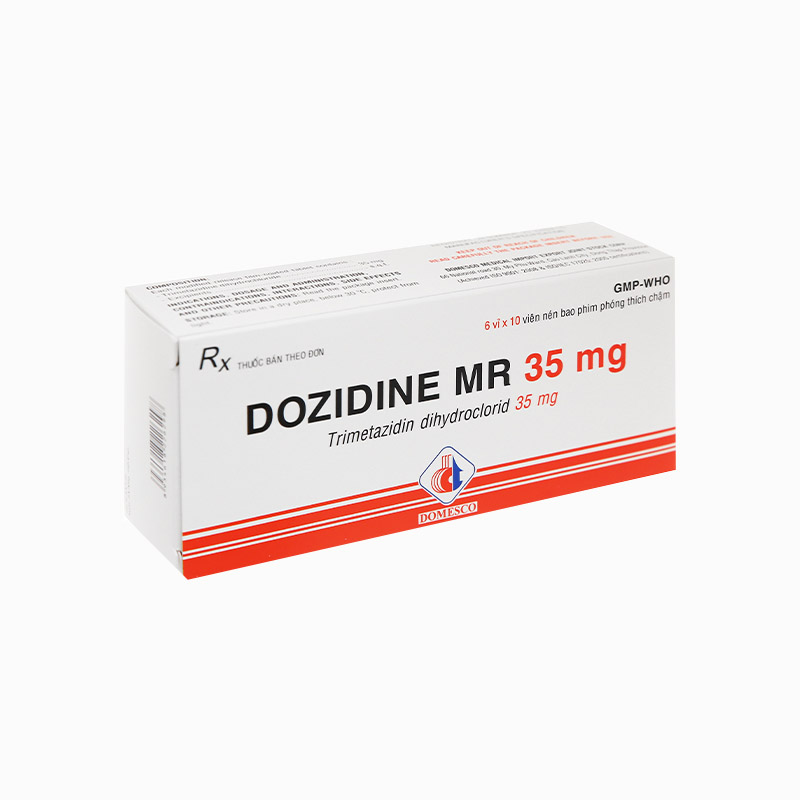 Thuốc trị đau thắt ngực Dozidine MR 35mg | Hộp 60 viên