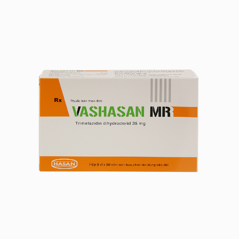 Thuốc trị đau thắt ngực Vashasan MR | Hộp 90 viên