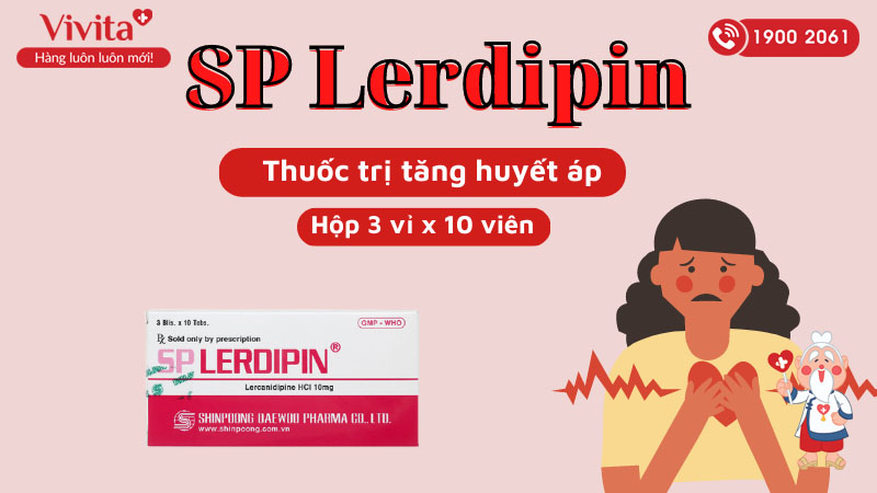 Thuốc trị tăng huyết áp SP Lerdipin