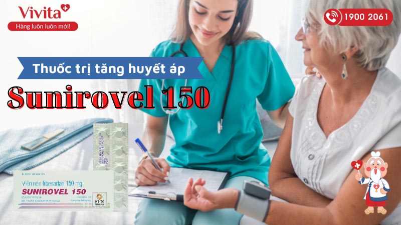 Thuốc trị tăng huyết áp Sunirovel 150