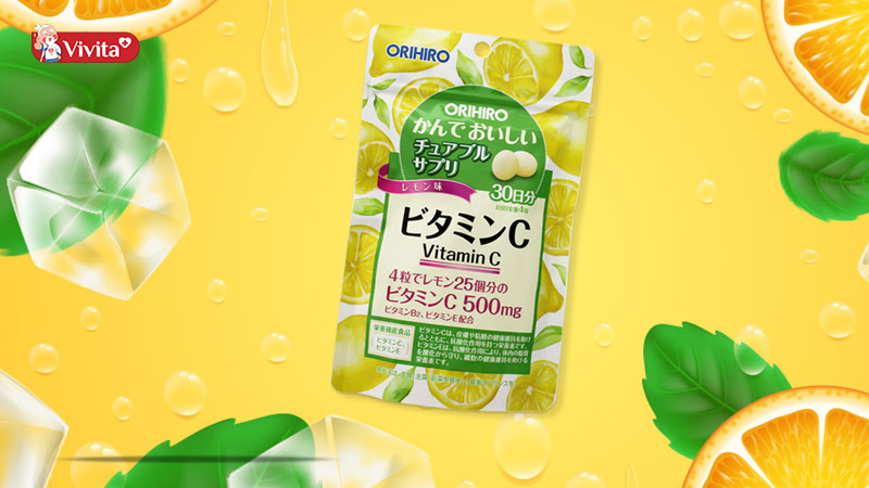 Viên nhai Vitamin C cho trẻ của Nhật