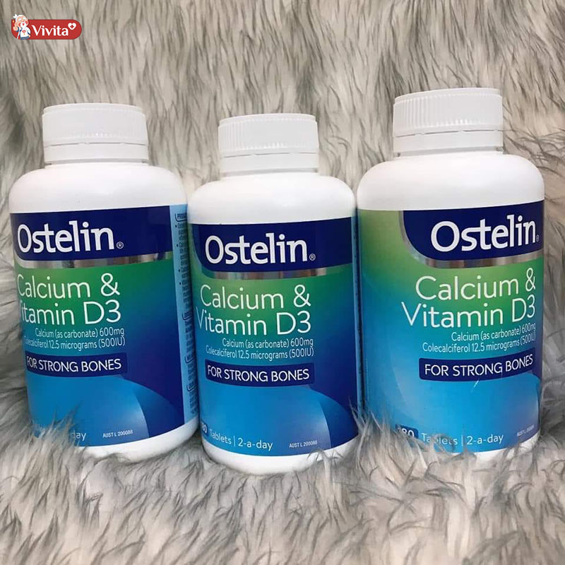 Vitamin tổng hợp cho bà bầu 3 tháng giữa thai kỳ Ostelin Calcium & Vitamin D3