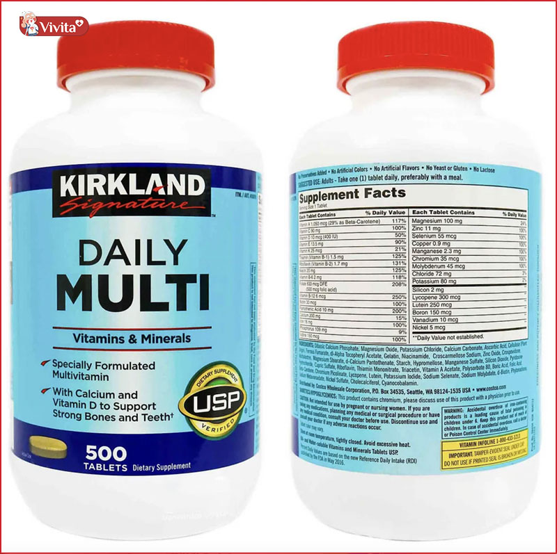 Vitamin Tổng Hợp của Mỹ Kirkland Multivitamin
