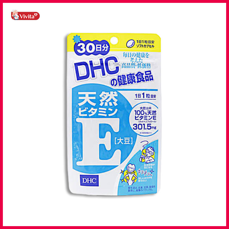 DHC vitamin E hỗ trợ điều trị mụn