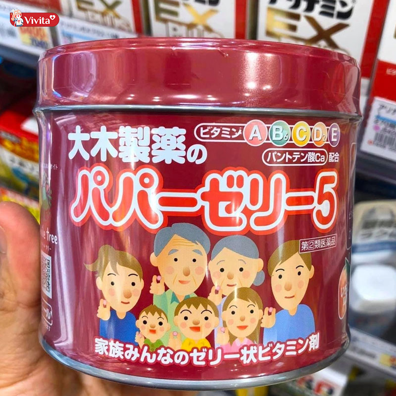 Kẹo Papazeri Bổ Sung Vitamin Nhật Bản Cho Trẻ Biếng Ăn 