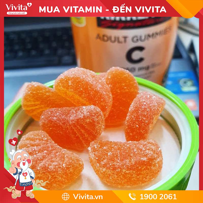 Kẹo dẻo vitamin C của Mỹ Kirkland Adult Gummies