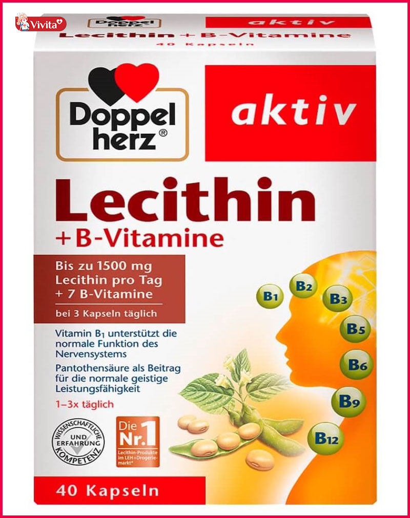 Lecithin DoppelHerz vitamin ổn định nội tiết cho bà bầu sau sinh