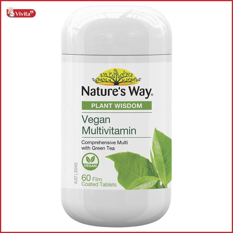 Vitamin tổng hợp cho người ăn chay Nature’s Way Plant Wisdom Vegan MultiVitamin