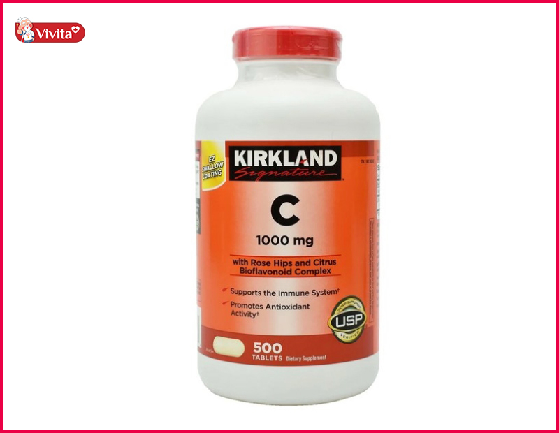 Viên uống vitamin C của Mỹ 500mg Kirkland