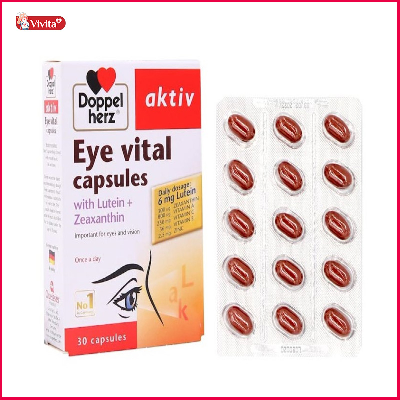 Vitamin tổng hợp bổ mắt cho người lớn Doppelherz Aktiv Eye Vital