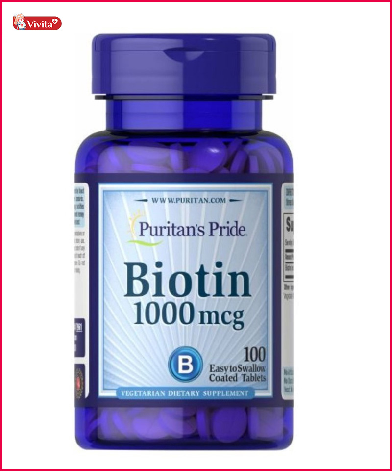 Vitamin tổng hợp chống rụng tóc Puritan’s Pride Ultra Mega Biotin