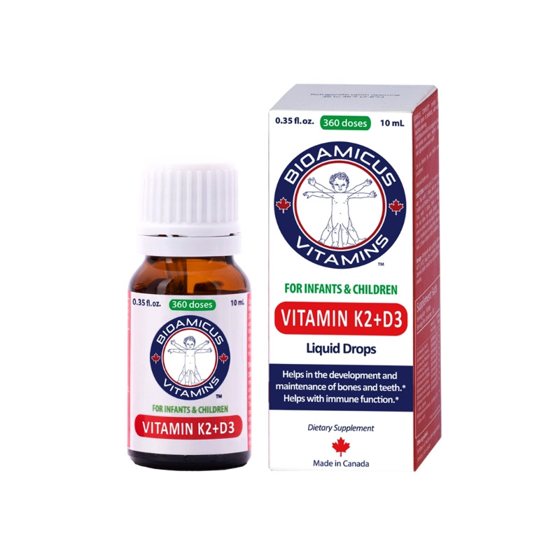 Dung Dịch Uống BioAmicus Vitamin D3K2 Bổ Sung Canxi Cho Trẻ (Hộp 10ml)