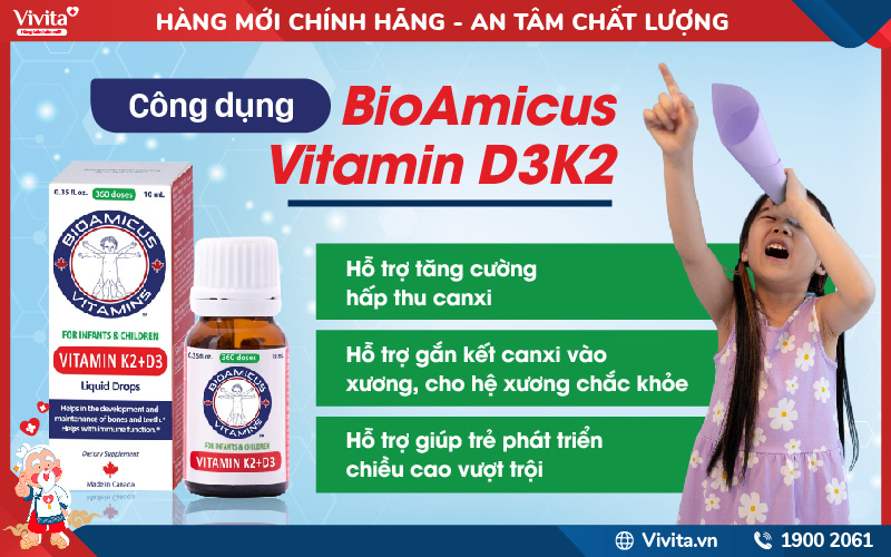 công dụng bioamicus vitamin d3k2