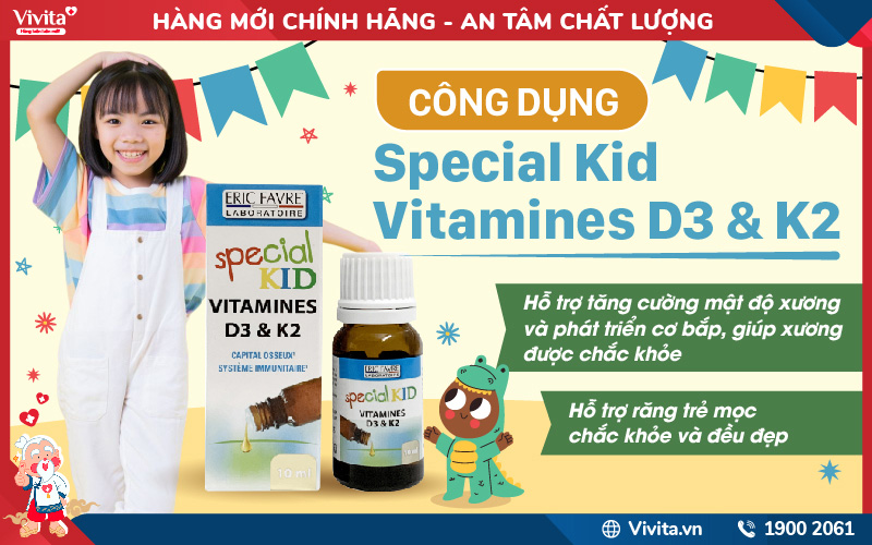 công dụng special kid vitamines d3 et k2