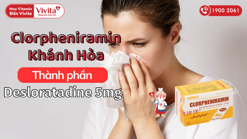 Thành phần thuốc chống dị ứng Clorpheniramin Khánh Hòa