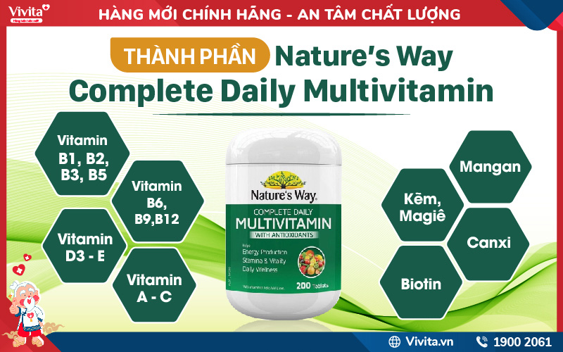thành phần nature’s way complete daily multivitamin