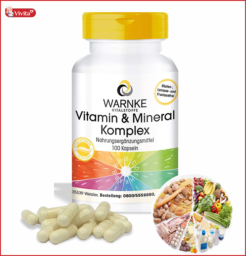 Thực phẩm bổ sung cho người ăn chay Vitamin & Mineral Komplex Của Đức