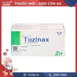 Thuốc bổ sung kẽm Tozinax 10mg