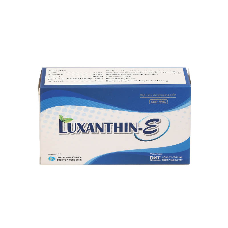 Thuốc sáng mắt, cải thiện thị lực Luxanthin-E | Hộp 30 viên