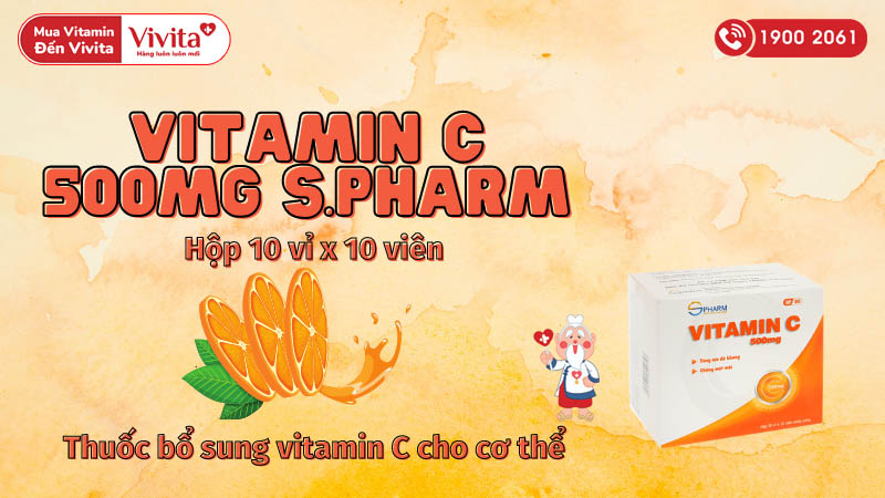 Vitamin C 500mg S.pharm là thuốc gì?