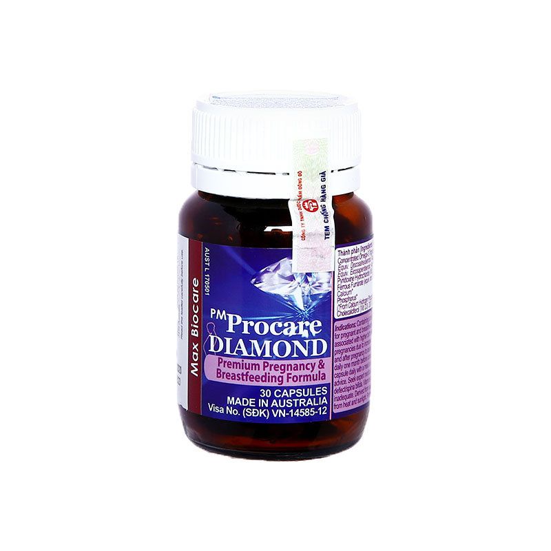 Thuốc bổ sung vitamin cho phụ nữ mang thai Procare Diamond | Chai 30 viên