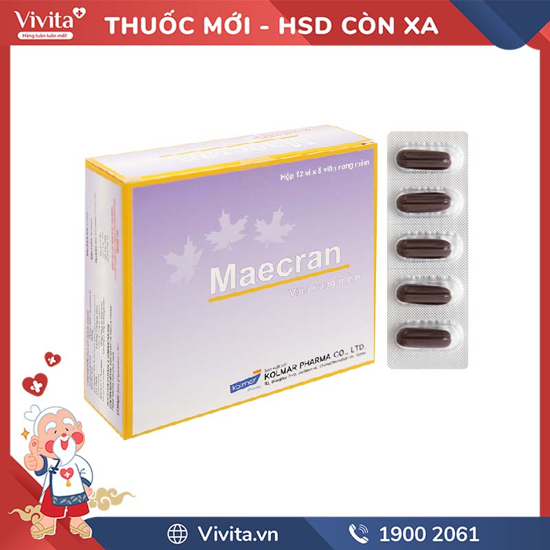 Thuốc bổ sung vitamin và khoáng chất Maecran | Hộp 60 viên