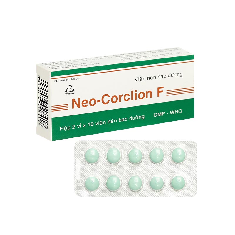 Thuốc trị ho Neo-Corclion F | Hộp 20 viên