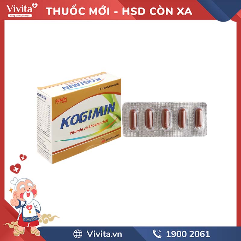 Thuốc bổ sung vitamin và khoáng chất Kogimin | Hộp 60 viên