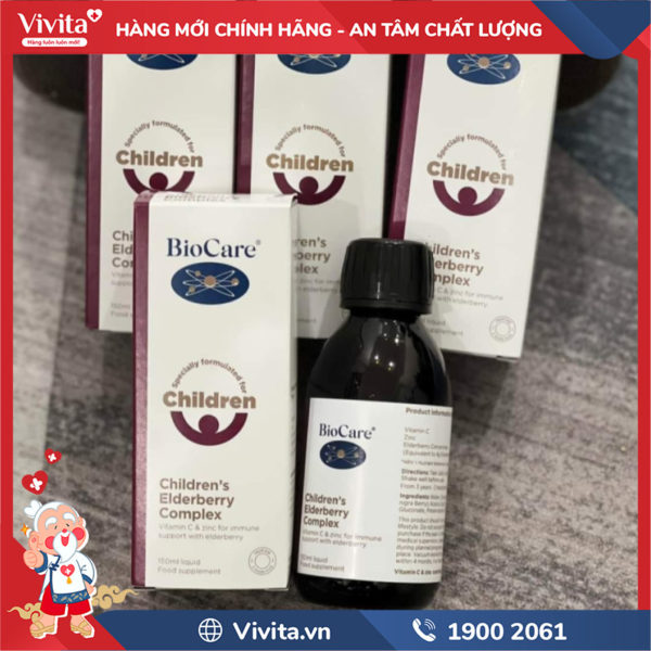 BioCare Children Elderberry Complex Anh Quốc Lọ 150 ml