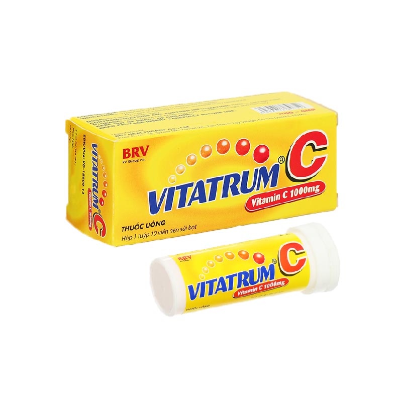 Viên sủi bổ sung vitamin C cho cơ thể Vitatrum C | Tuýp 10 viên