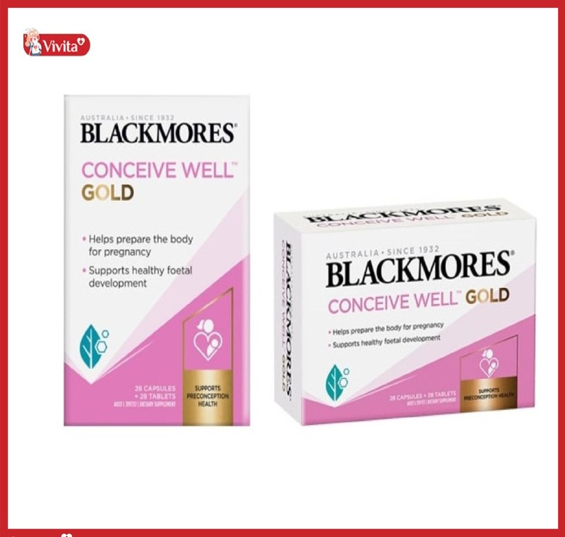 Viên uống Blackmores Conceive Well Gold giúp tăng khả năng thụ thai