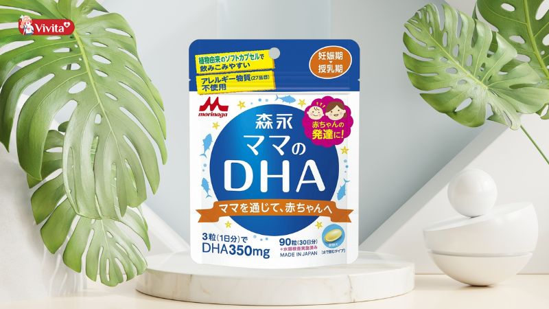 Viên uống lợi sữa Morinaga DHA của Nhật Bản
