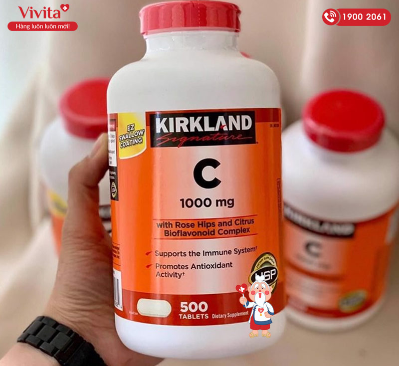 vitamin C của Mỹ 500mg Kirkland