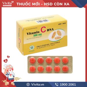 Thuốc bổ sung vitamin C cho cơ thể Vitamin C DNA Mekophar