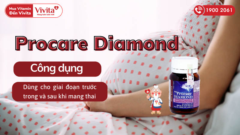 Công dụng (Chỉ định) của thuốc bổ sung vitamin cho phụ nữ mang thai Procare Diamond
