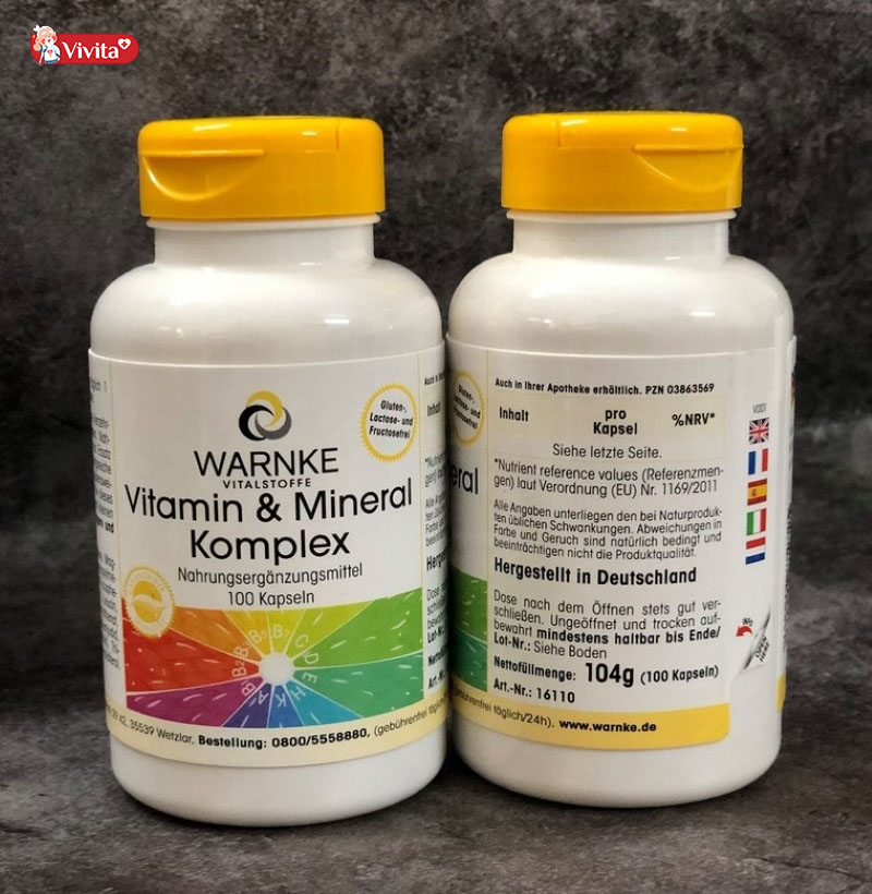 vitamin tổng hợp của Đức Warnke Vitamin UND Mineral Komplex