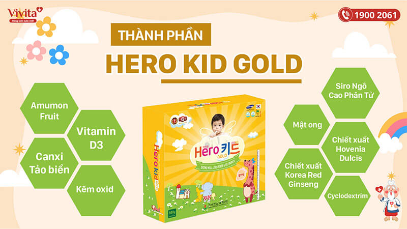 vitamin tổng hợp hàn quốc cho bé Hero Kid Gold