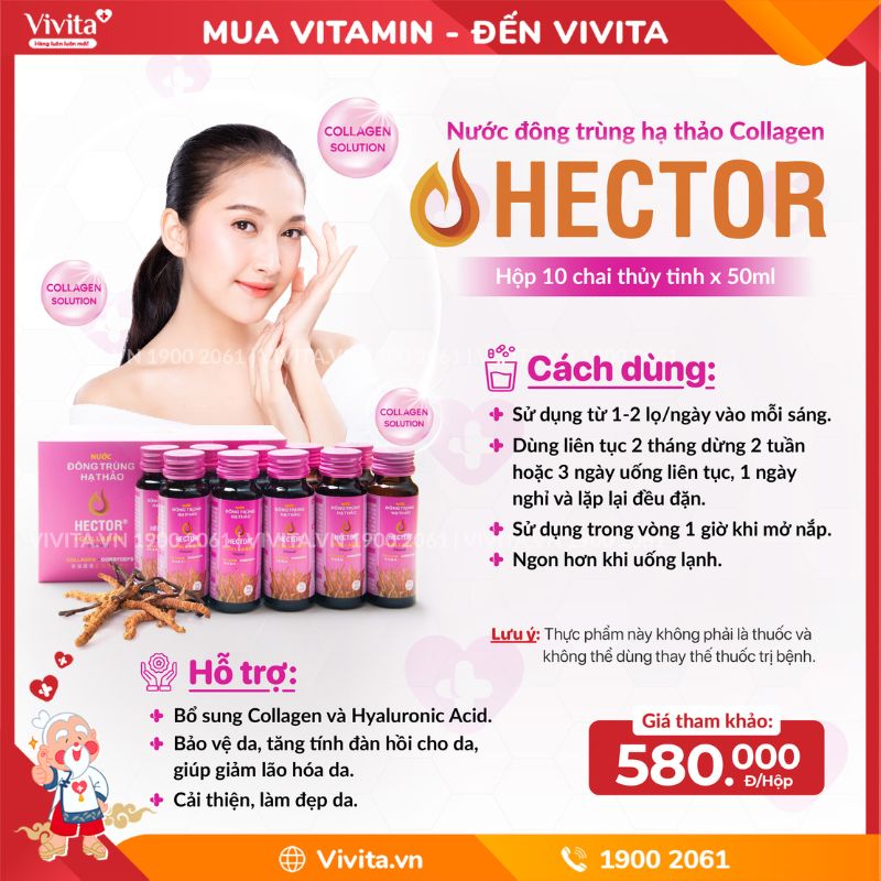 Nước uống Hector collagen Việt Nam Mới 