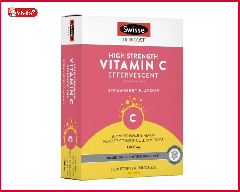 Viên sủi vitamin Swisse Ultiboost High Strength Vitamin C