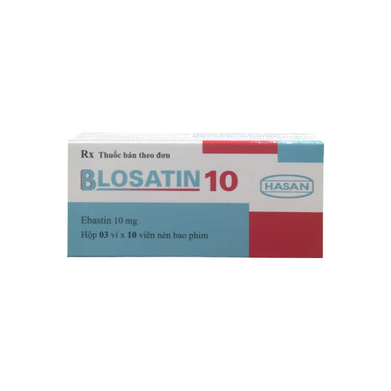 Thuốc chống dị ứng Hasan Blosatin 10mg | Hộp 30 viên