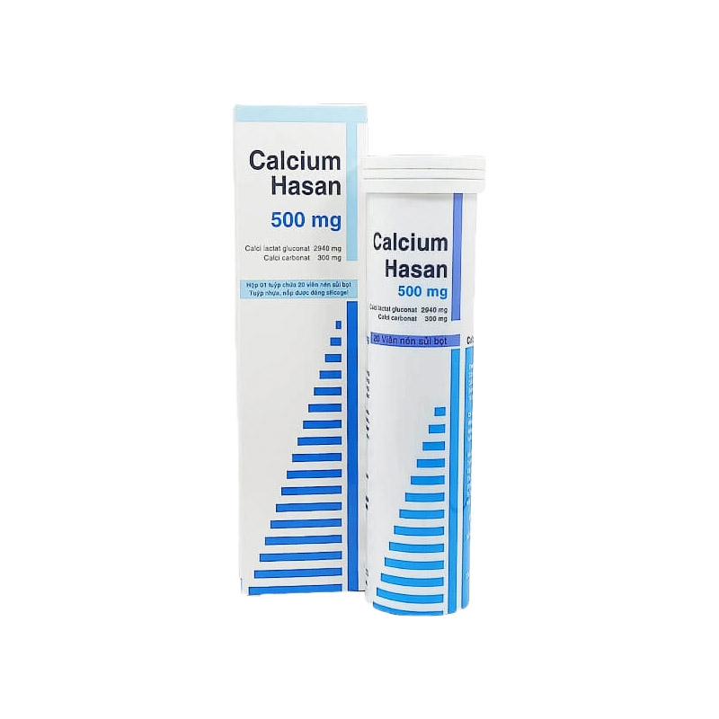 Viên sủi bổ sung canxi và vitamin D Calci D Hasan | Tuýp 18 viên