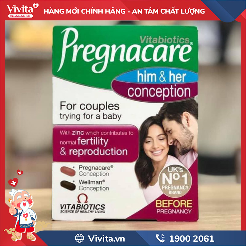 công dụng pregnacare him & her conception