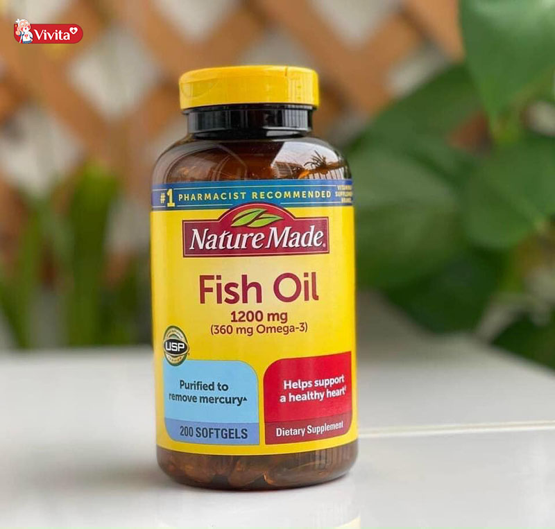 Dầu Cá Omega 3 Của Mỹ Nature Made Fish Oil 1200mg