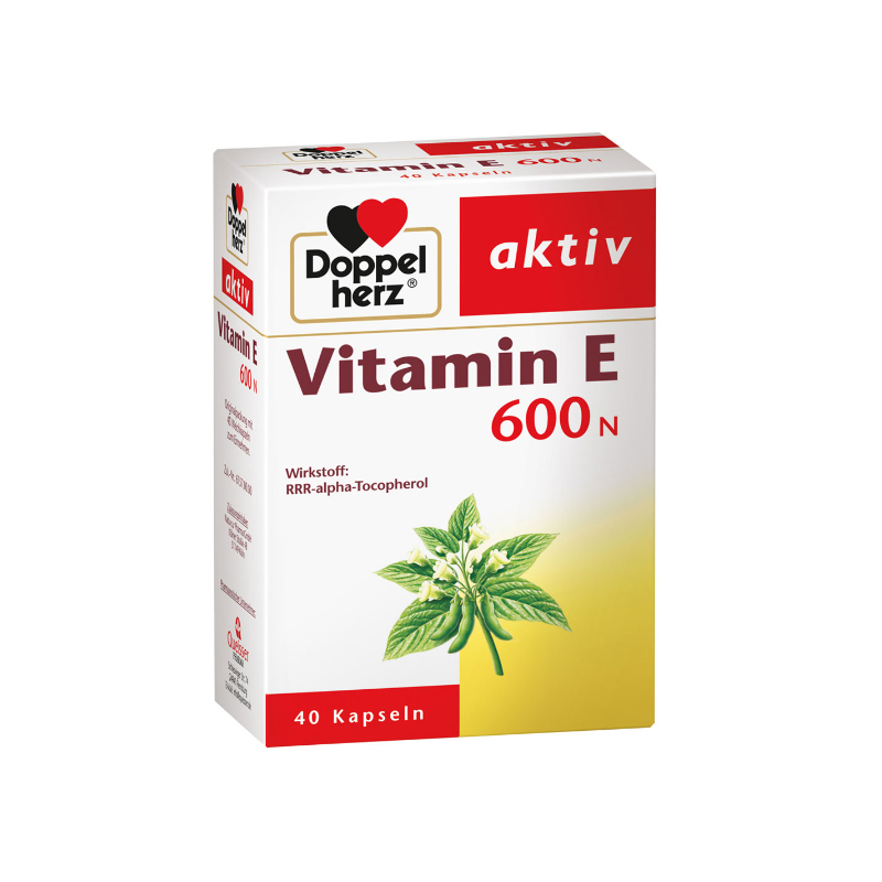 Doppelherz Aktiv Vitamin E 600N Hỗ Trợ Ngăn Ngừa Lão Hóa Của Đức (Hộp 40 Viên)
